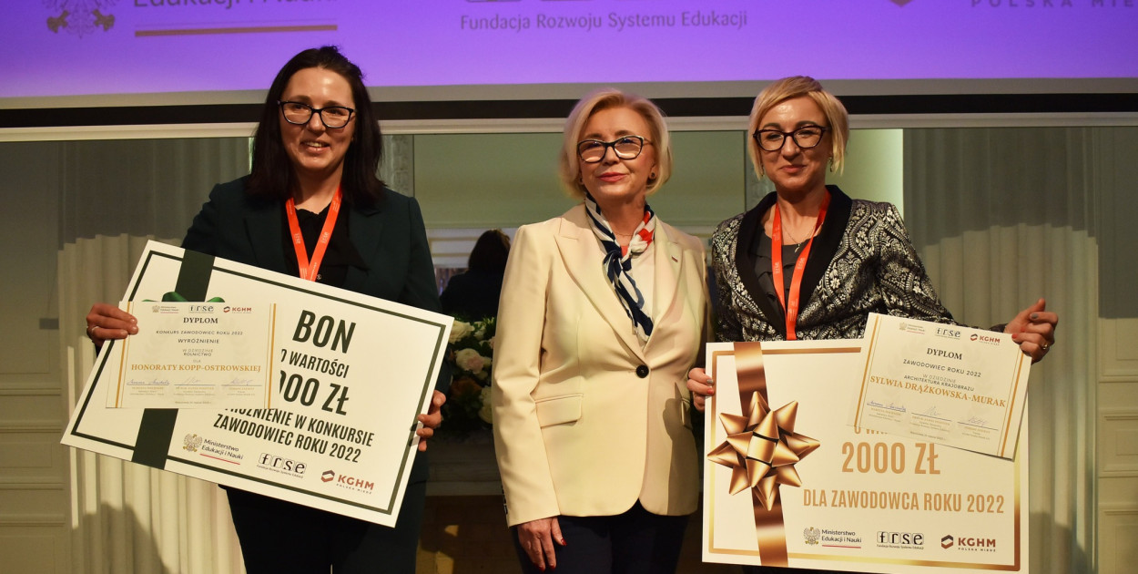 Nauczyciele z ZS CKZ Grubno z wyróżnieniami