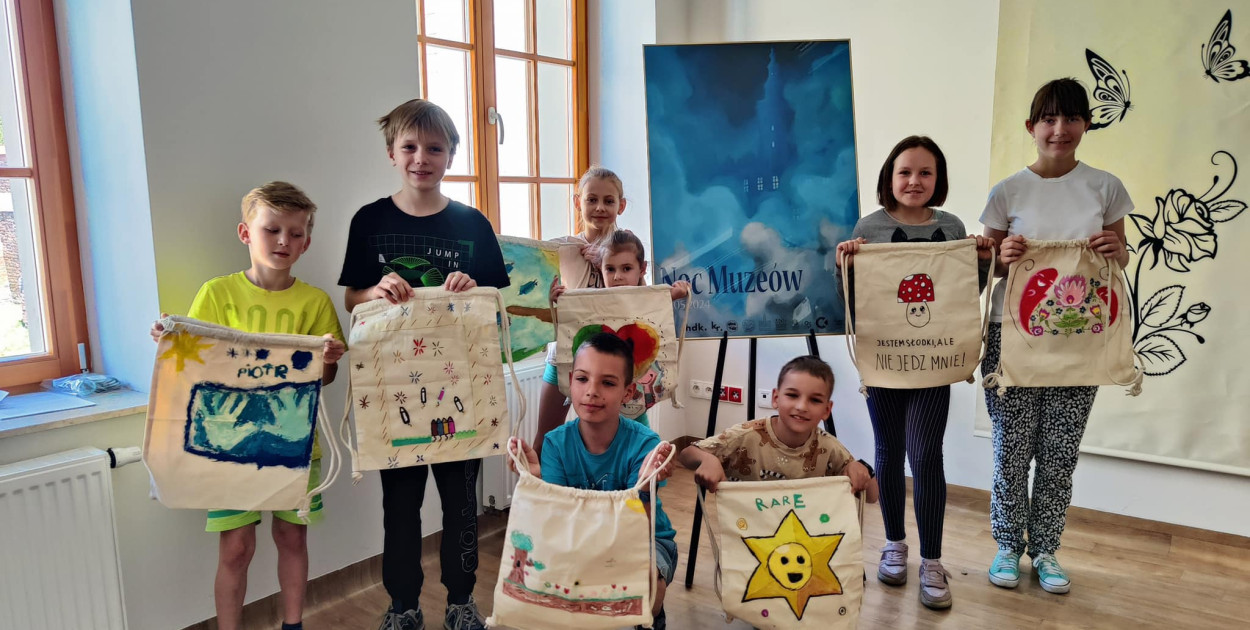 Ciekawe prace przygotowane na warsztatach "muzealnych"