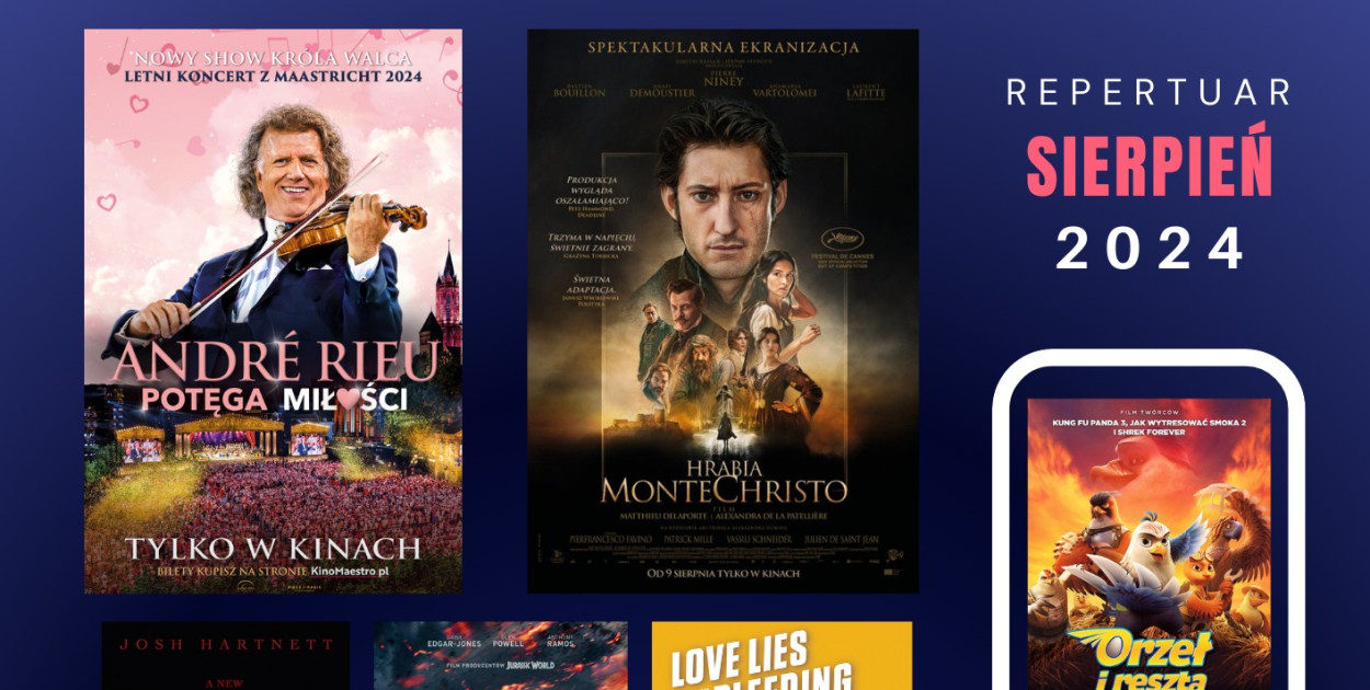 Repertuar kinoteatru Rondo na sierpień