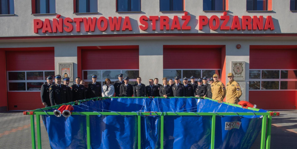 Salutaris z pomocą - przekazanie nowego sprzętu strażackiego dla KP PSP w Chełmnie