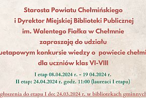 Powiatowy Dwuetapowy Konkurs Wiedzy o Powiecie Chełmińskim -81299