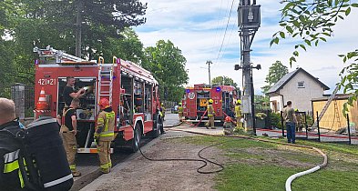 Rodzina ocalała w pożarze budynku w okolicach Chełmna -82879