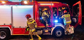 Interwencja strażaków przy ul. Grudziądzkiej