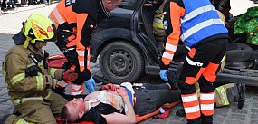 Wypadek w centrum Chełmna. Wiele osób poszkodowanych!