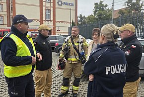 Ćwiczenia ewakuacyjne w Komendzie Powiatowej Policji w Chełmnie-96120