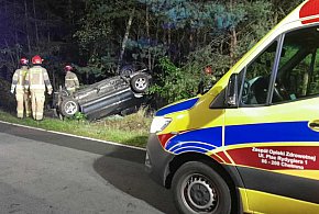 Dachowanie samochodu w Nowejwsi Chełmińskiej – 1 osoba trafiła do szpitala-96134