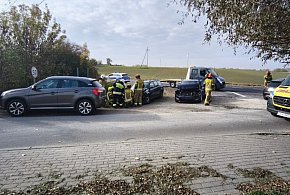 Dzisiejszy wypadek na DK91 – zderzenie trzech samochodów osobowych-96585