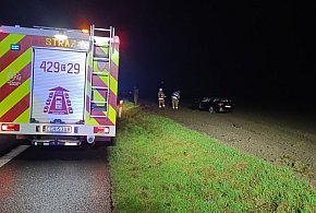 Kolizja na DK91 w Falęcinie – zderzenie ciężarówki z osobówką-97484