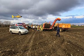Poważny wypadek podczas prac rolnych w Bągarcie-98830