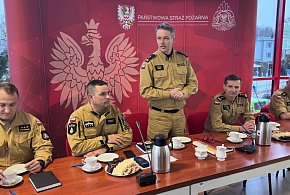 Odprawa roczna w Komendzie Powiatowej PSP w Chełmnie