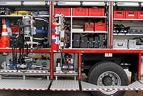 Pożar samochodu osobowego w Lipienku