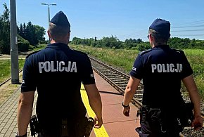 Bezpieczna kolej pod nadzorem policjantów