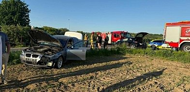 Kolizja w Starogrodzie Dolnym i interwencja z udziałem Policji w Chełmnie