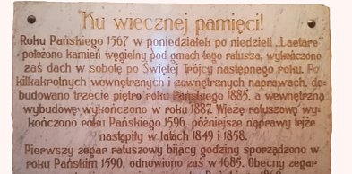 Tablica pamiątkowa w Muzeum Ziemi Chełmińskiej