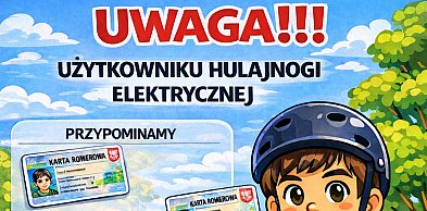 Przypominamy o zmianach w przepisach dotyczących hulajnóg elektrycznych