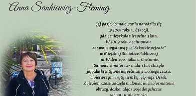 Wernisaż wystawy prac plastycznych Anny Sankiewicz-Fleming