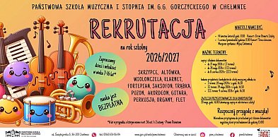 Trwa rekrutacja do Państwowej Szkoły Muzycznej w Chełmnie