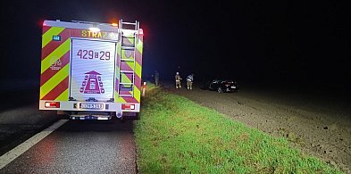 Kolizja na DK91 w Falęcinie – zderzenie ciężarówki z osobówką-97484