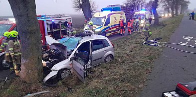 Ten wypadek koło Chełmna zatrzymał ruch! Zobacz, co się tam wydarzyło!-98562