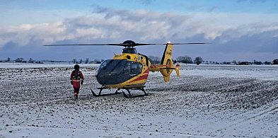 Śmigłowiec leciał na ratunek do Papowa Biskupiego. Niestety - było za późno...-99214