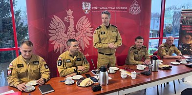 Odprawa roczna w Komendzie Powiatowej PSP w Chełmnie