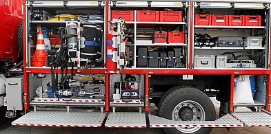 Pożar samochodu osobowego w Lipienku