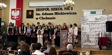 Pożegnanie absolwentów  Zespołu Szkół nr 2 w Chełmnie