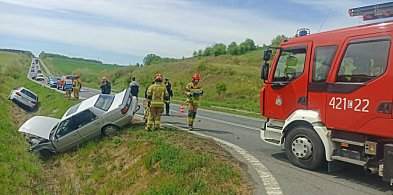 Kolizja na obwodnicy Chełmna. Dwa auta w rowie!