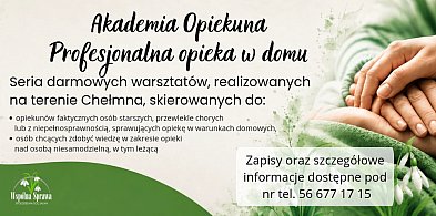 Bezpłatne warsztaty dla mieszkańców Chełmna Jak zadbać o osobę chorą leżącą