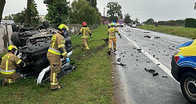 Wypadek na DK91 w Grubnie. Są poszkodowani!-95493