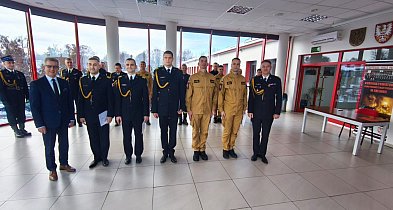 Uroczysta zbiórka w Komendzie Powiatowej PSP w Chełmnie-97950