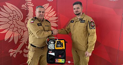 Defibrylator AED od Komendy Powiatowej PSP trafił do OSP Chełmno-98857