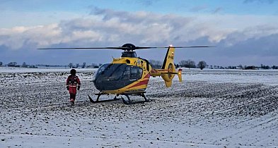 Śmigłowiec leciał na ratunek do Papowa Biskupiego. Niestety - było za późno...-99214
