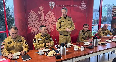 Odprawa roczna w Komendzie Powiatowej PSP w Chełmnie