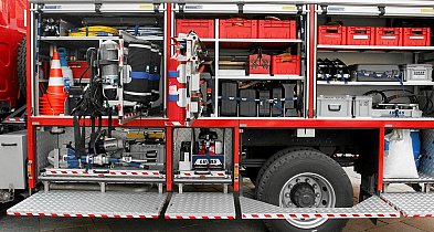 Pożar samochodu osobowego w Lipienku