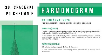 Już za trzy tygodnie ruszamy ze "Spacerkami po Chełmnie"