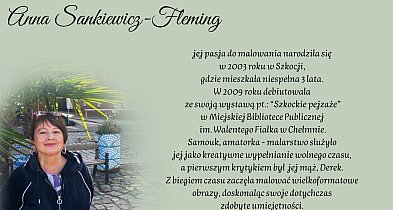 Wernisaż wystawy prac plastycznych Anny Sankiewicz-Fleming