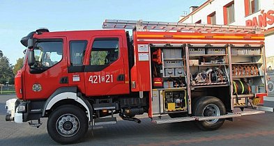 Interwencja strażaków przy wycieku gazu w Chełmnie