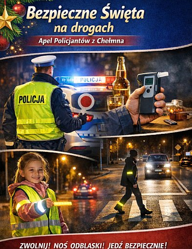 Bezpieczne święta na drogach - apel chełmińskich policjantów-98845