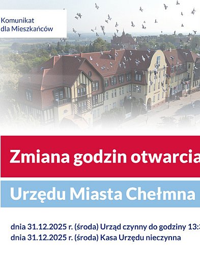 Zmiana godzin otwarcia Urzędu Miasta Chełmna-98923