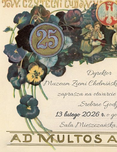 Zaproszenie na otwarcie wystawy  "Srebrne Gody"