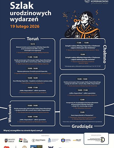 Urodziny Kopernika świętujemy w czterech miastach jednocześnie!
