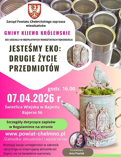 Zarząd Powiatu Chełmińskiego zaprasza mieszkańców Gminy Kijewo Królewskie...