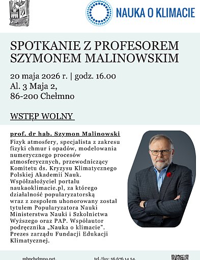 Spotkanie z profesorem Szymonem Malinowskim w Miejskiej Bibliotece Publicznej