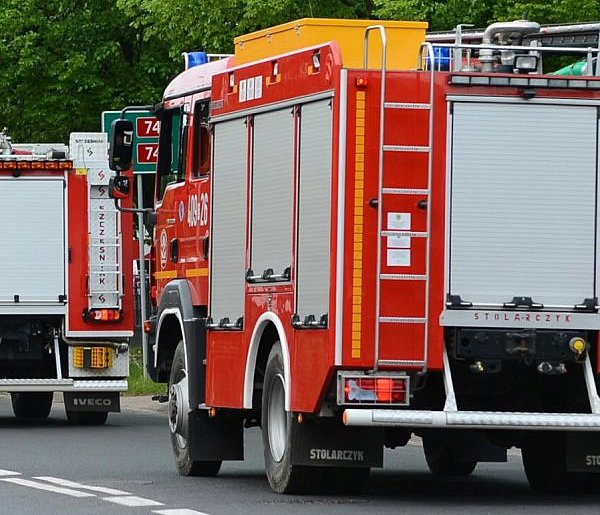 Dachowanie na DK55 w Stolnie. Kierowca wyszedł z wypadku bez obrażeń