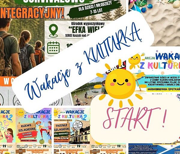 Startujemy z akcją "Wakacje z KULTURKĄ!