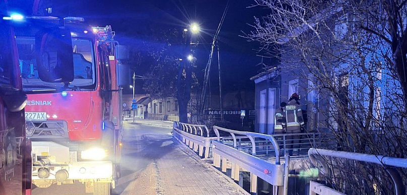 Interwencja strażaków przy ul. Toruńskiej w Chełmnie