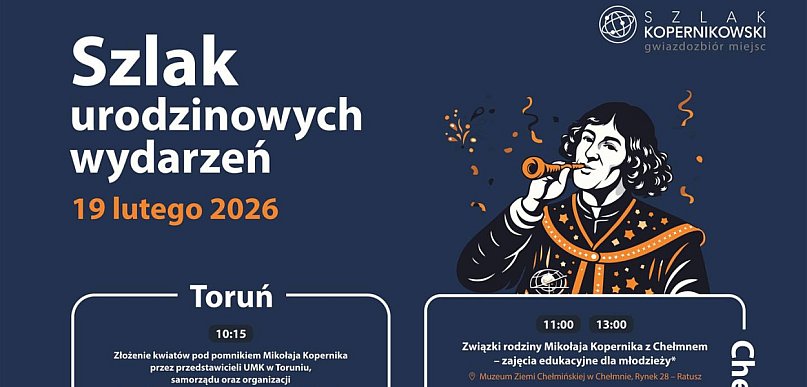 Urodziny Kopernika świętujemy w czterech miastach jednocześnie!