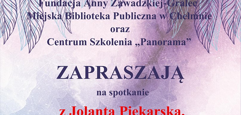 Spotkanie autorskie w Miejskiej Bibliotece Publicznej w Chełmnie