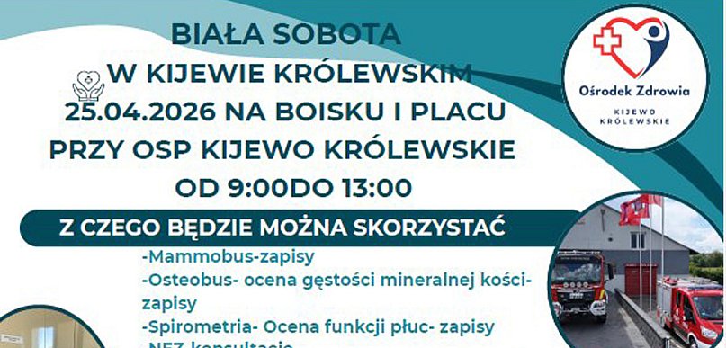 Biała Sobota w Kijewie Królewskim – zdrowie na wyciągnięcie ręki